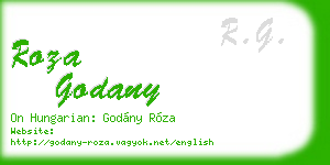 roza godany business card